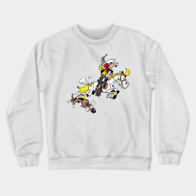 Lucky Luke Crewneck Sweatshirt by Gabriel Pastor Store